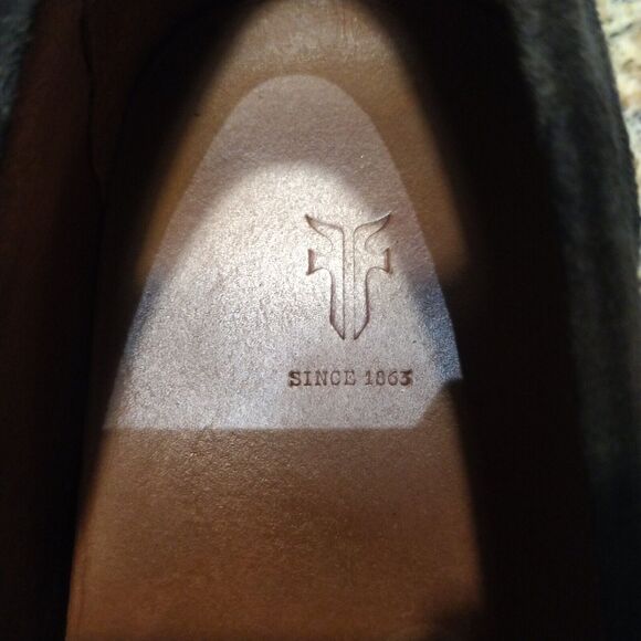 Frye Men\'s Allen Tie Suede Slip On Loafer Sz 11.5 D EUC main image 4